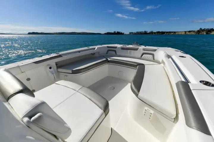 a boat on a body of water