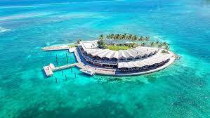 a blue pool of water