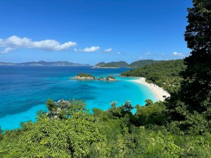 an island in the middle of a body of water